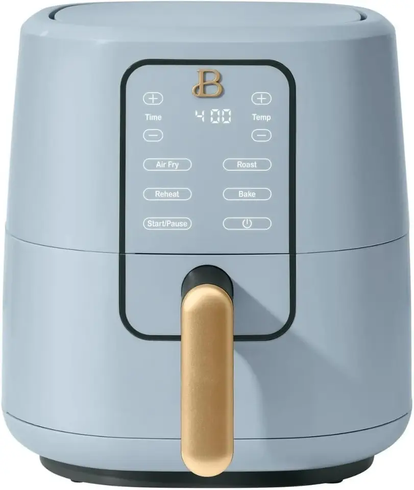 Krásny 3-kvartový digitálny vzduchový fritéza, technológia Turbocrisp, 4 predvoľby, 170 ° F-400 ° F, nelepiteľné, bezpečnostné umývačky riadu, 1200 watt. (Cor