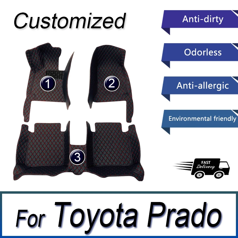 Krátka na mieru vyrobená podlahová podlahová podlaha pre Toyota Land Cruiser Prado 120 2003 2004 2005 2006 2008 2008