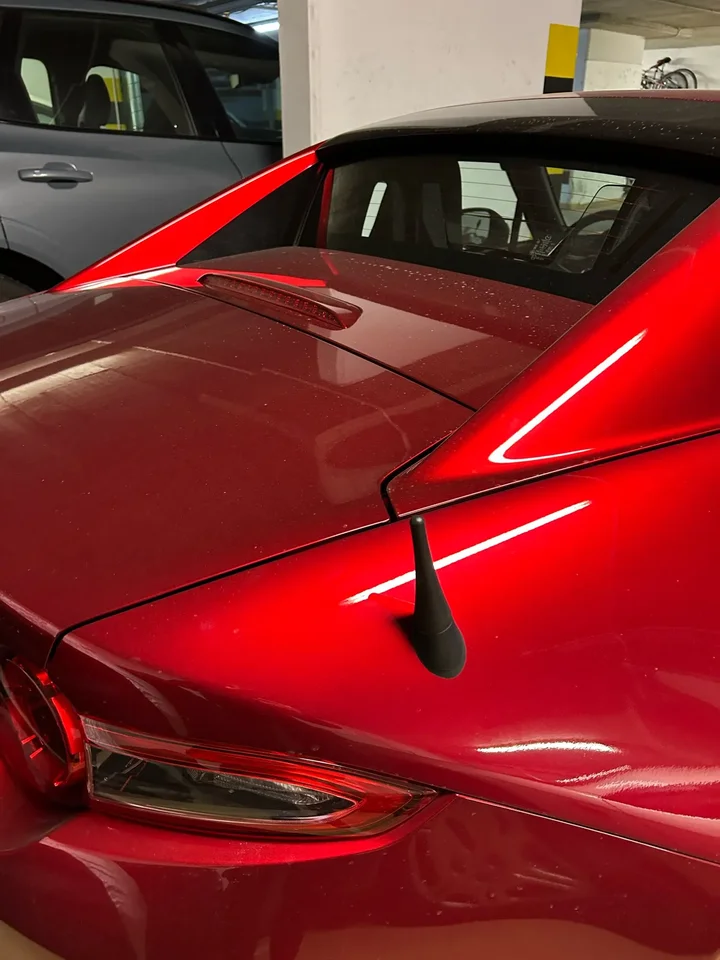 Krátka tvrdohlavá anténa Mast Anténa topper pre Mazda Mx5 Abarth Fiat 124 Spider 3,8 palca hliník 2017 2018 2019 2021 2022