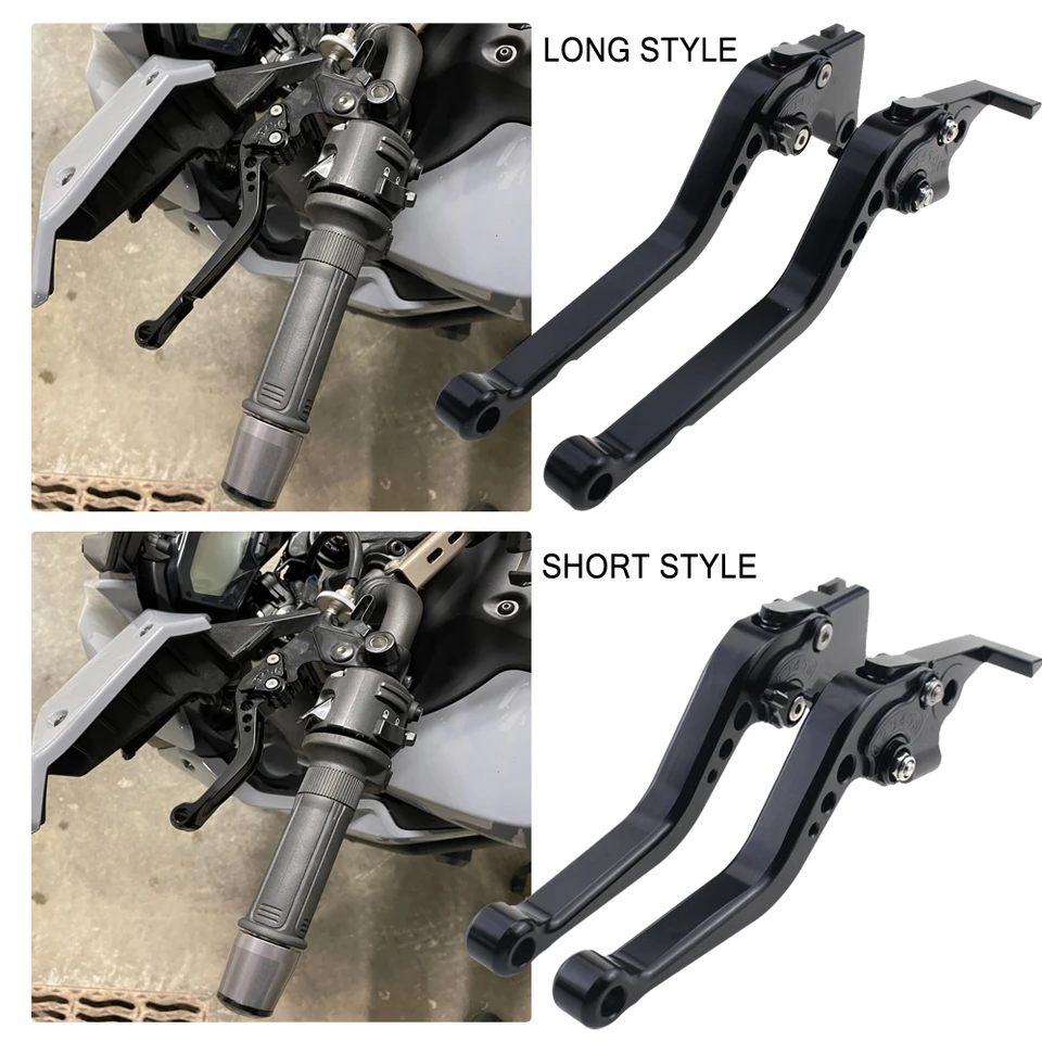 Krátke/dlhé páky brzdovej spojky pre Kawasaki Z125 PRO Z250 Z250SL Z300 Z400 2013-2020 Motocyklové príslušenstvo CNC hliník