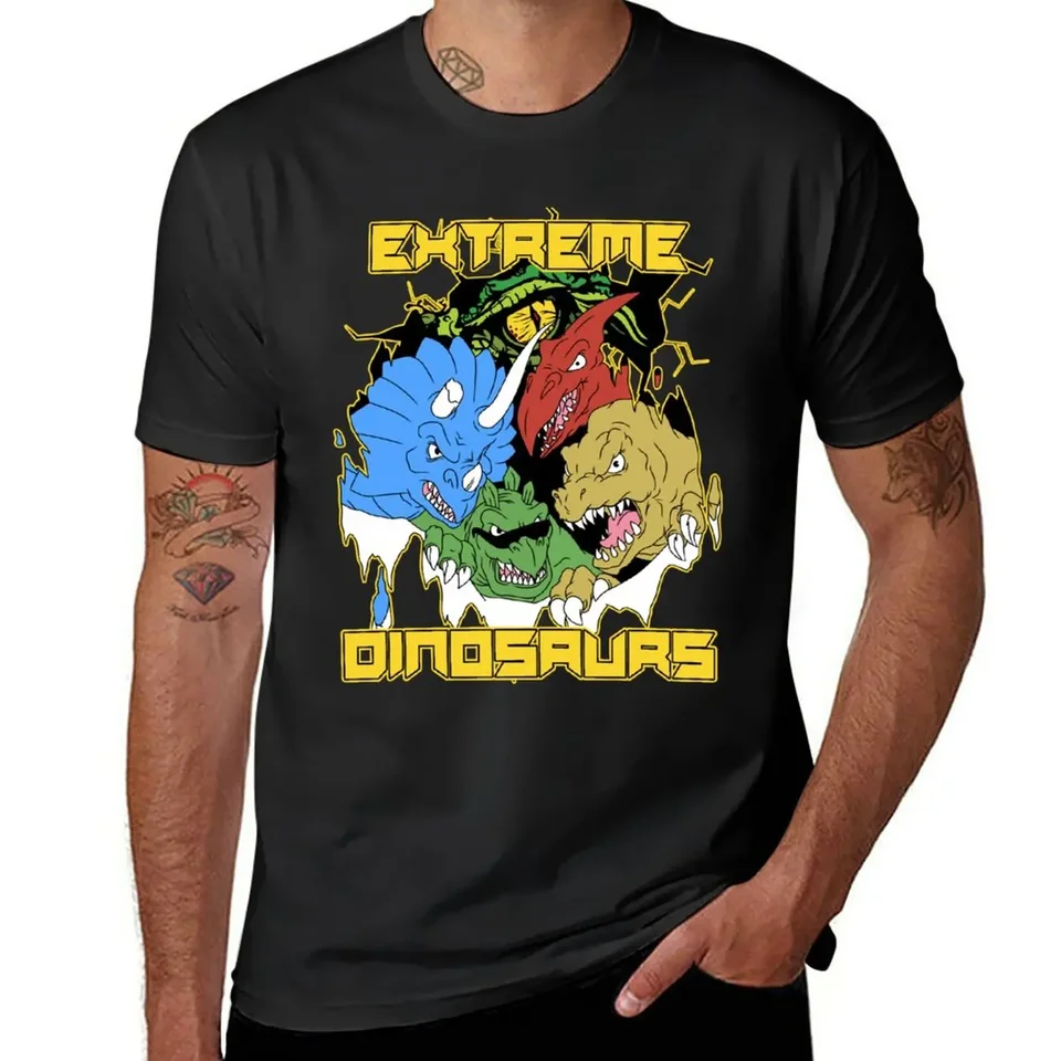 Krátke tričko plus veľkosti Tops THIRTS pre mužov zabalí nové extrémne dinosaury tričko anime oblečenie tričká pre mužov bavlnu