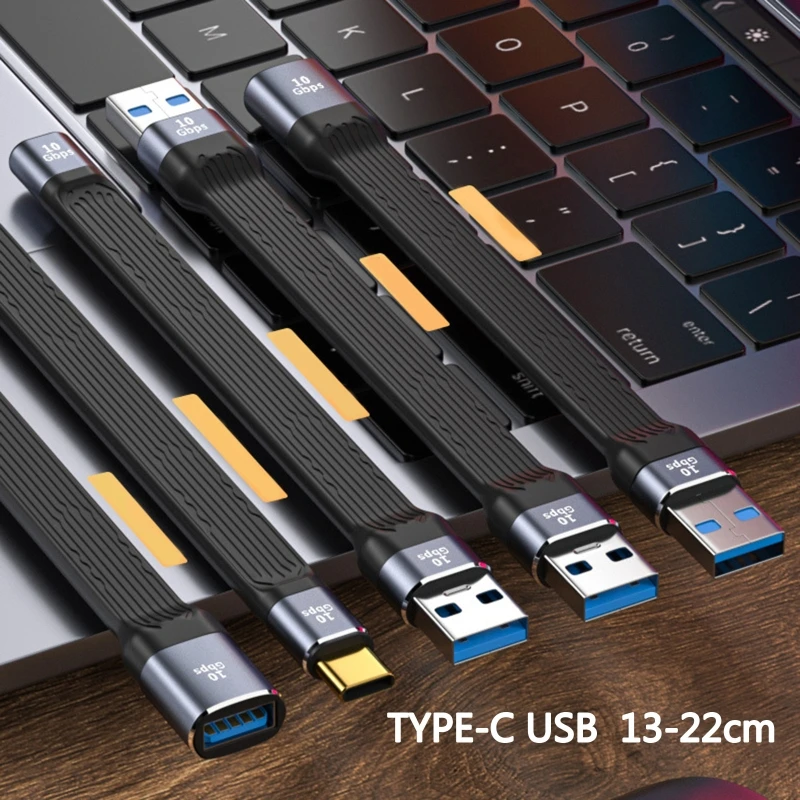 Krátky kábel USB C na USB C Vysoká rýchlosť 10/20 GBPS 100 W prenos údajov PD Rýchle nabíjacie kábel