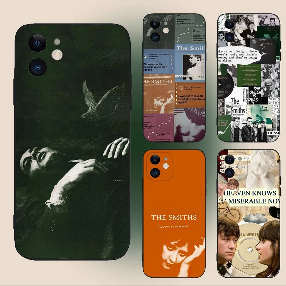 Kráľovná S-Smiths je obalom pre mŕtvy telefón pre iPhone 15,14,13,12,11, plus, Pro Max, XS, X, XR, SE, MINI, 8,7 mäkkého silikónového čierneho obalu