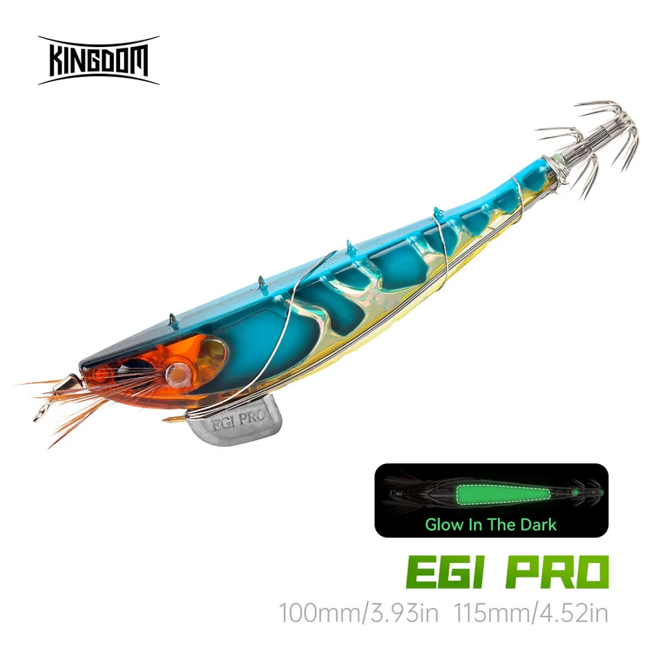 Kráľovstvo rybárska návnada Bandag egi Pro Artificial návnada 100 mm 115 mm Stopky Svetlá morská rybolovná návnada chobotnice Cuttlefish Squid Jig