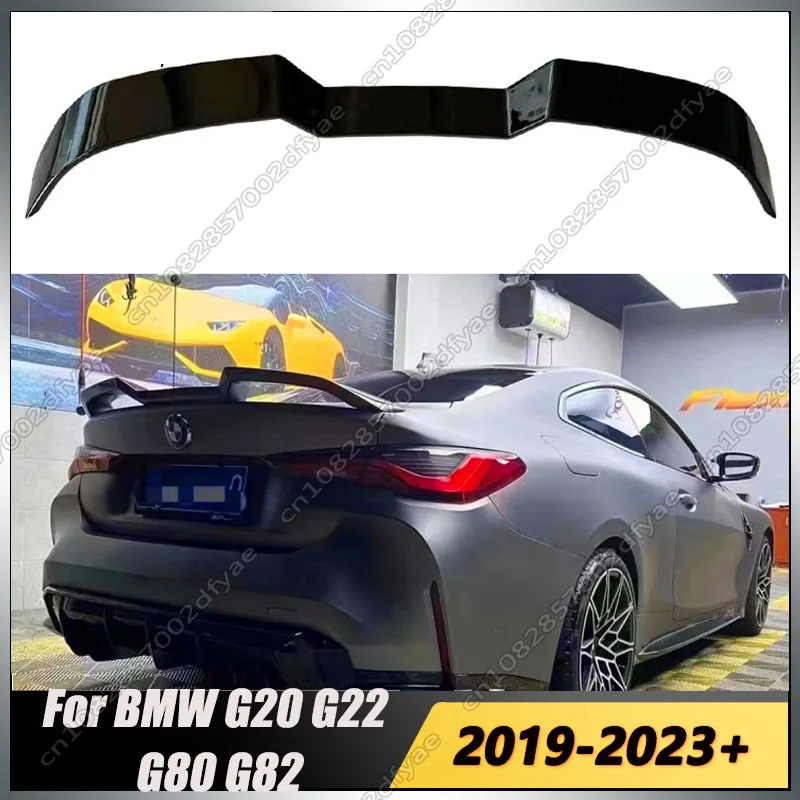 Krídlivé súpravy SPOiler CAR V STYLE STYLE STROUM KRIDOVANIA TRESTNÉHO PRÍSTUPY PRE BMW 3 Series G20 4 Series G22 M3 G80 M4 G82 2019-2023+