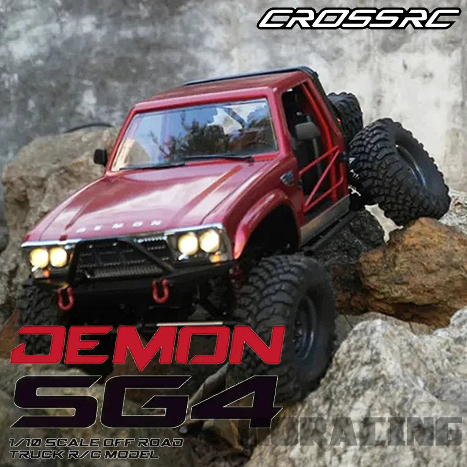 Kríž RC Demon SG4 4WD 4X4 Kit/RTR Hard Shell 1/10 RC Elektrický diaľkový diaľkový ovládací model automobilový prehľadávač dospelých detských hračiek