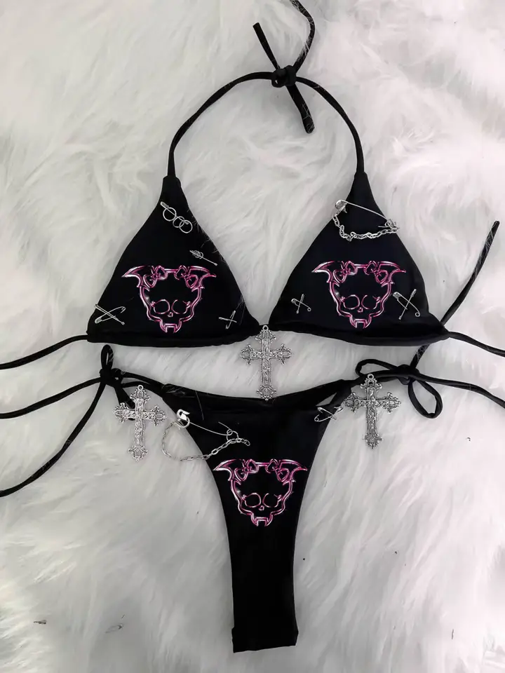 Kríž Topsy2k oblečenie y2k plodina Top gotické oblečenie y2k top y2k doplnky harajukutops kawaii bikiny gotické bikiny sexy bikiny sexy bikiny