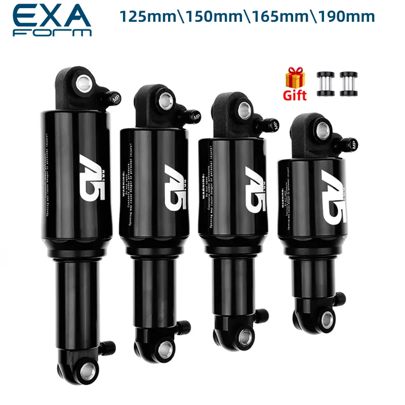 KS A5 RR1 Zadný šok MTB MTB Single Air/Dual Air Mountain Bike Shock Tjba 125 150 165 190 mm tlakový tlak na bicykel vzduchu