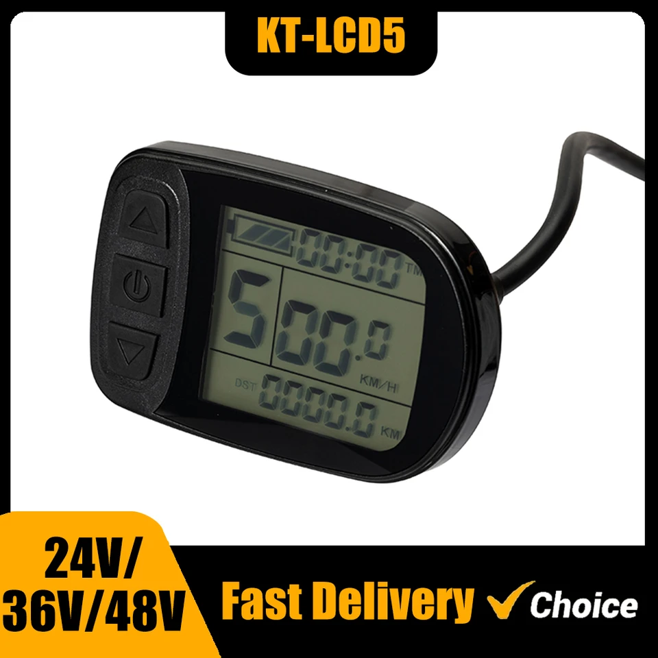 KT Intelligent LCD displej pre elektrické bicykle, časti bicyklov, ovládač KT, LCD5, KLCD5, ovládací panel, 24v, 36v, 48V