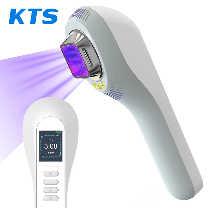 KTS Vitiligo lampa pre domácnosť Používa sa 308 nm UVB lampa pre Vitiligo ultrafialové fototerapeutické zariadenie psoriázové škvrny na ekzémové ochorenie kožné ochorenie