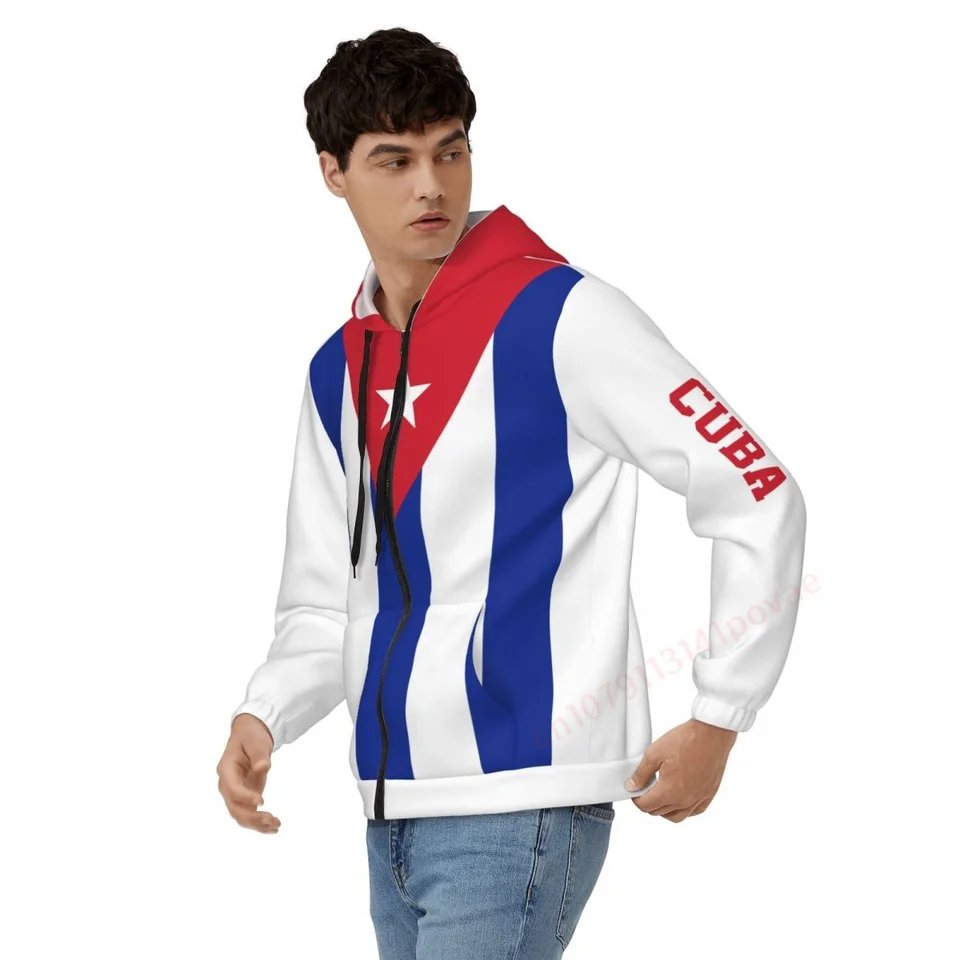 Kuba Vlajka 3D tlačená muži Ženy Zipsky mikiny mikina unisex Streetwear Spring a jesenné príležitostné sledovacie ukazovatele