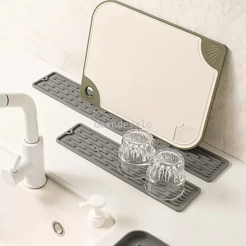 Kuchynský silikónový kohútik nakladací podložky Kvapkanie kvapiek Faucet Water Catcher Rat Drein Drein Pad Witerplofy neklinia kúpeľňa gadget