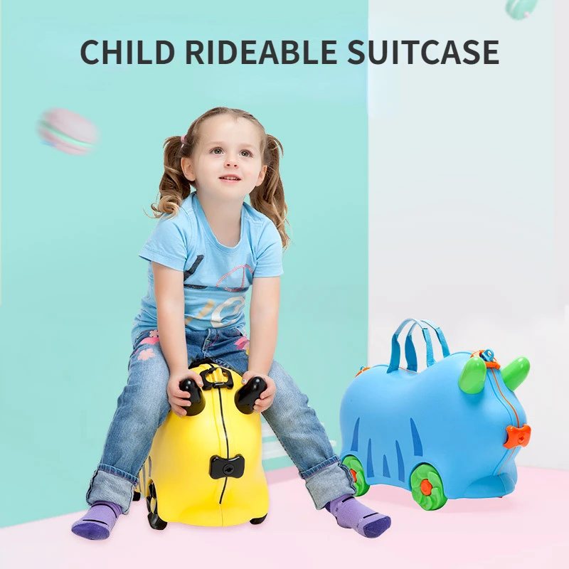 Kufor pre detskú detskú batožinu Univerzálny koleso Detské koni pre deti 17 palcov Check-in Kid's Mini Trank/kufor