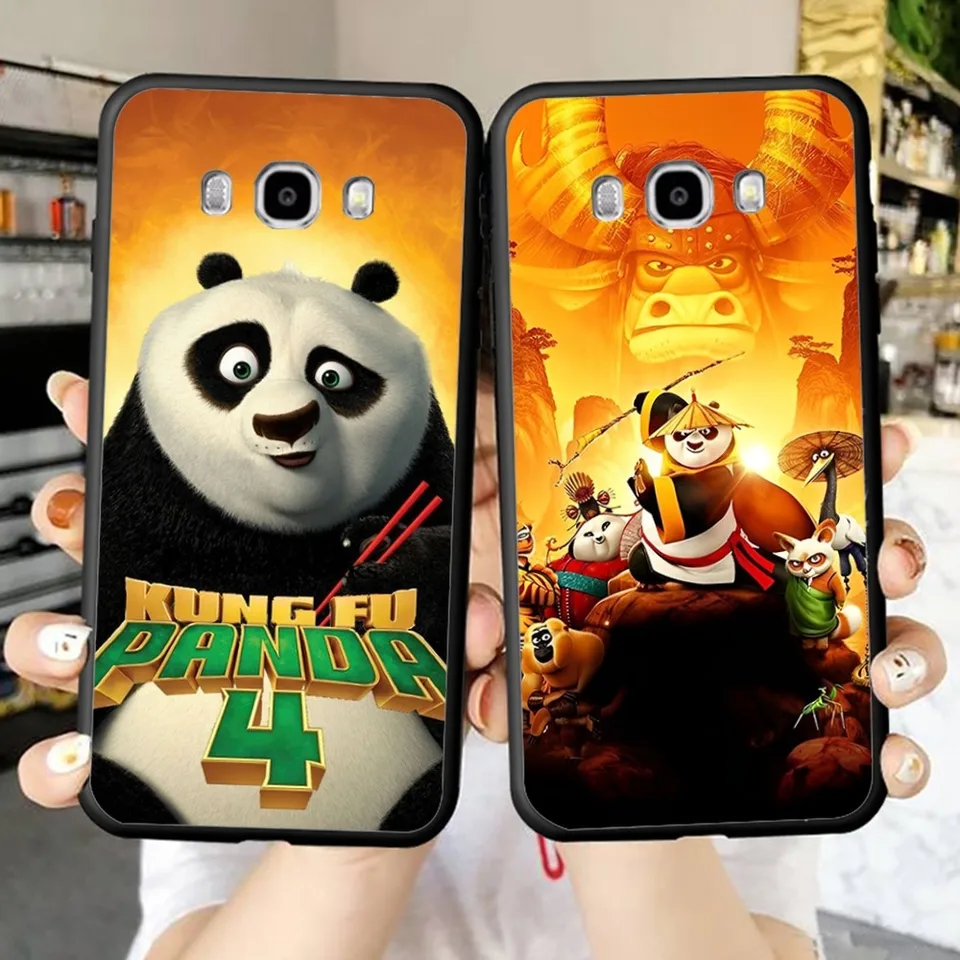 Kungs F-Fu Cool Pandas Telefón puzdro pre Samsung J 7 plus 7Core J7 Neo J6 Plus Prime J6 J4 Mobilný obal
