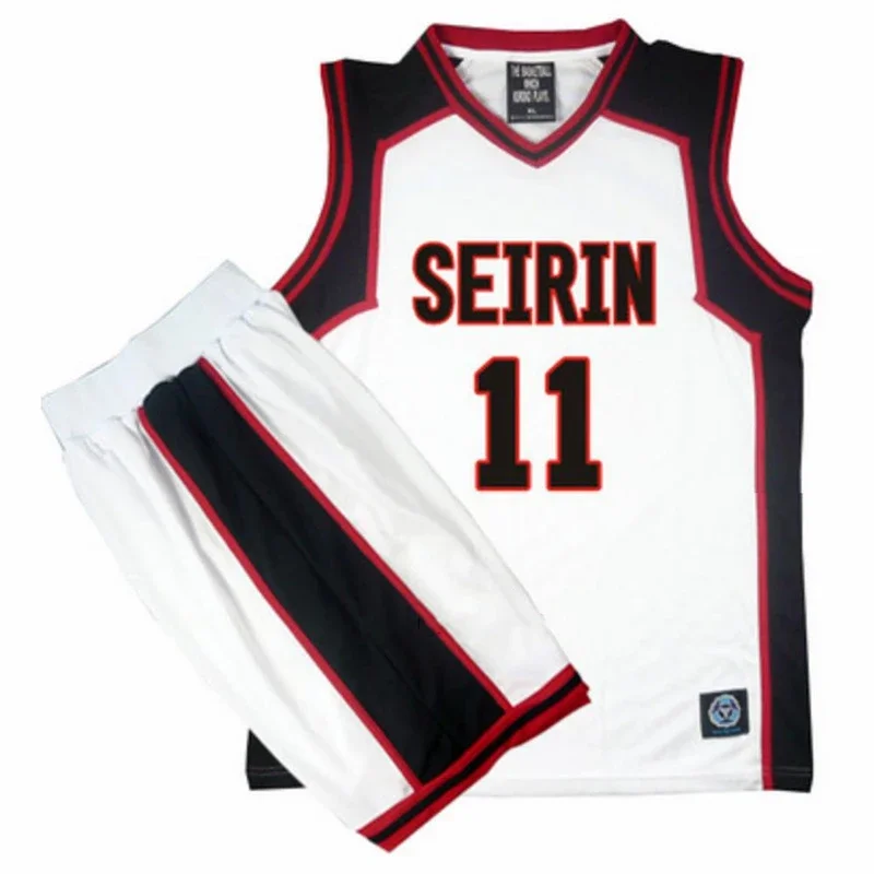 Kuroko No Basket Basuke Cosplay Uniform Seirin Basketbal Jersey číslo 10 11 KAGAMI TAIGA Sportswear T TRISKS SHORTS SET