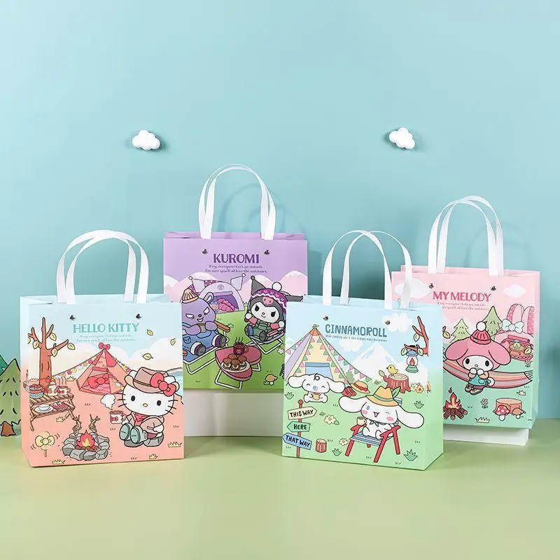 Kuromi cinnamoroll kawaii anime roztomilý karikatúra ahoj mačiatko sanrio darčeková taška na ruky s klenotami baleka taška na darček pre melódiu