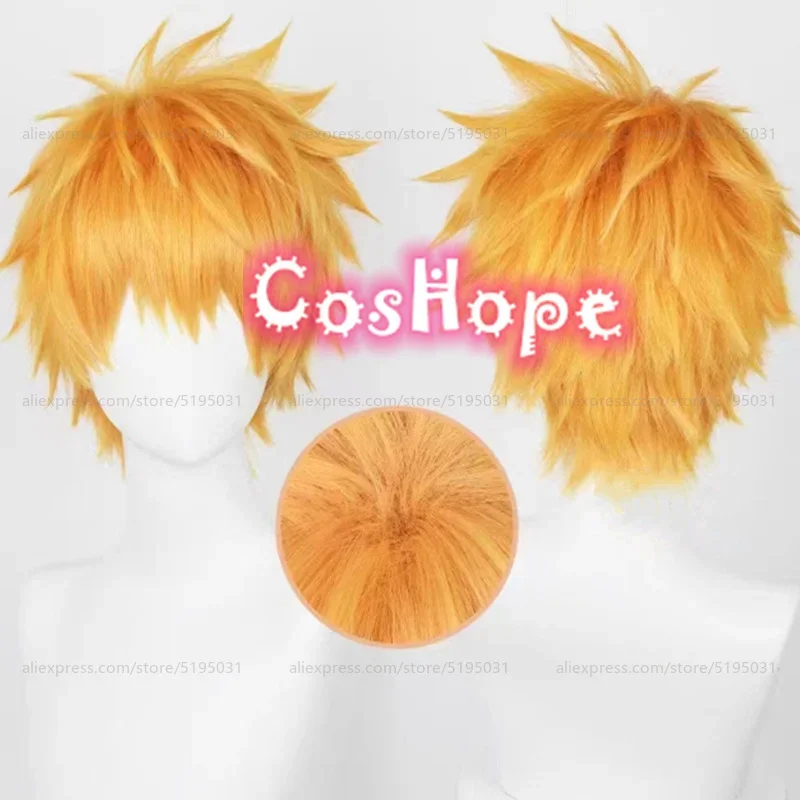 Kurosaki Ichigo Cosplay Wig Kunigami Rensuke parochňa 30 cm oranžová parochňa Cosplay anime cosplay parochne odolné voči tepelne syntetické parochne