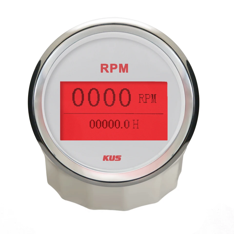 KUS Universal Tachometer otáčok s rpm s hodinovým metrom 3000 ot./min.