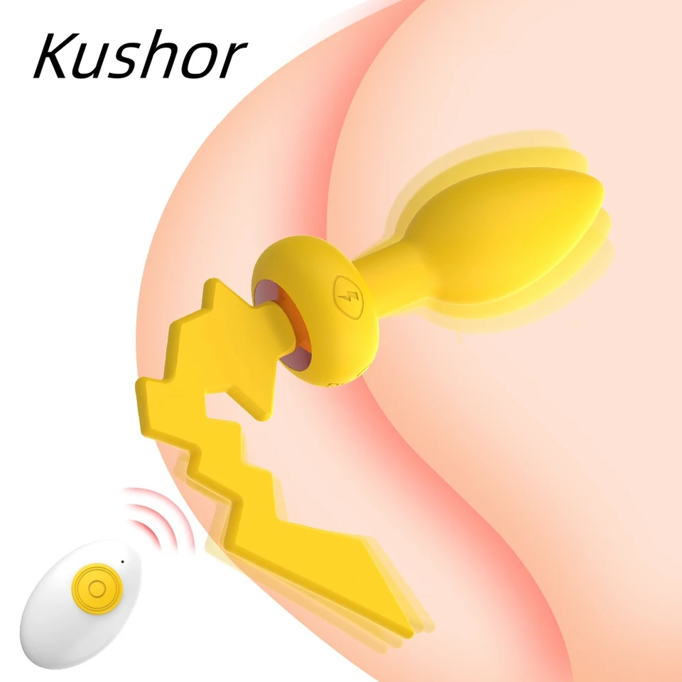Kushor análny vibrátor sexuálne hračky pre mužov Ženy bezdrôtový diaľkový anus plutp plug Mask Massage Masáž bdsm klitoris stimulácia Analplug