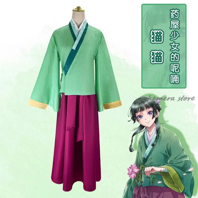 Kusuriya no hitorigoto maomao kimono oblečenie cosplay kostým halloween karneval nová pokožka