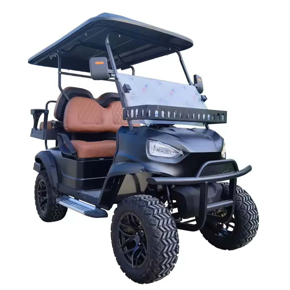 Kvalita Street Legal Club Car 2 4 6 Sedadlá Elektrické golfové buggy Rýchlo rýchlosť 7000W Motor Off Road Solar Golf Carts Factory Customs