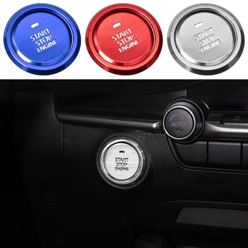 Kvalitné automatické diely Štart Stop Switch Náhradné tlačidlo LGNICE Kryt jedným kliknutím na dekoráciu Štart pre Mazda 3 pre Axela CX-30
