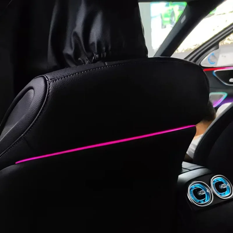 Kvalitné vozidlo Interiér vylepšené príslušenstvo 64 Farby LED LED dióda Okolité svetlo sedadla pre Mercedes-Benz C/GLC trieda W205 X253