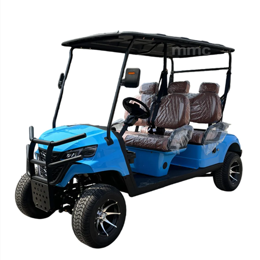 Kvalitný pouličný legálny klub Club 2 4 6 Sedadlá Elektrické golfové buggy Rýchlo rýchlosť 72V 7000W Motor Off Road Solar Golf Carts