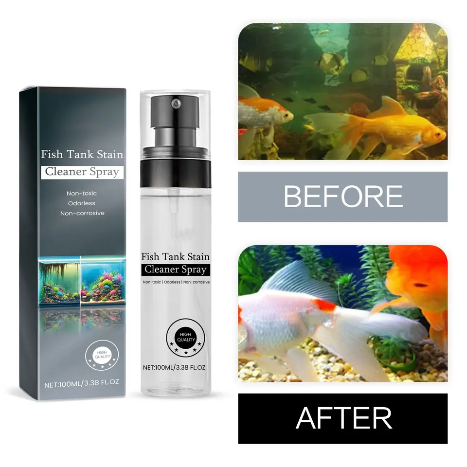 Kvapalina čistiaci prostriedok na ryby Kvapalina Aquarium Algaecid Puranda Tank Moss Recover Recont Control Voda Algaecid Rybník