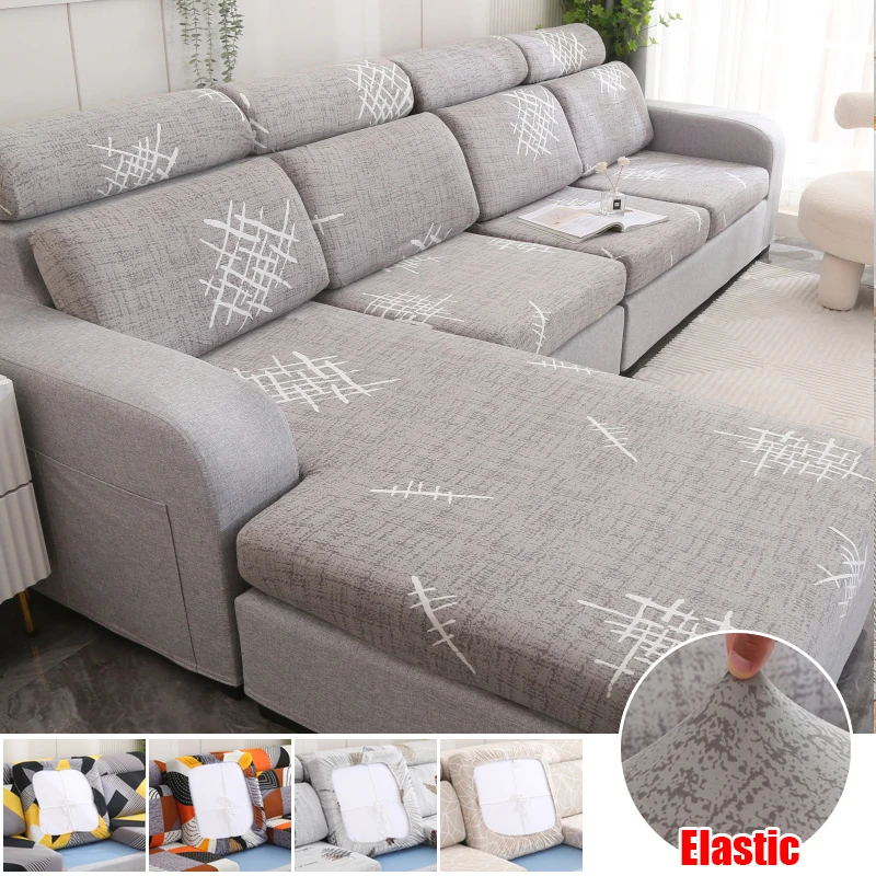 Kvetinová tlačená pohovka vankúš na sedadlo Elastic Elastic Sofa Slipcover Cover Cover Cover Cover Roh roh L-Shape Furchet Protector 1pc
