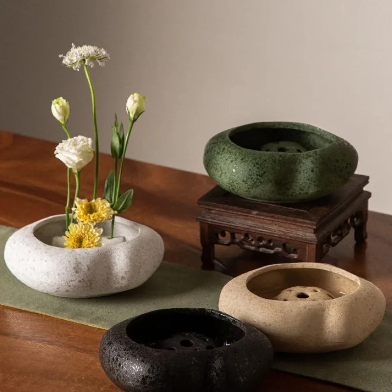 Kvetinové aranžmán Upevňovacie držiaky Ikebana Držiak kvetinu kvetinové aranžmán kvetina pevné náradie japonské keramické kvetináče