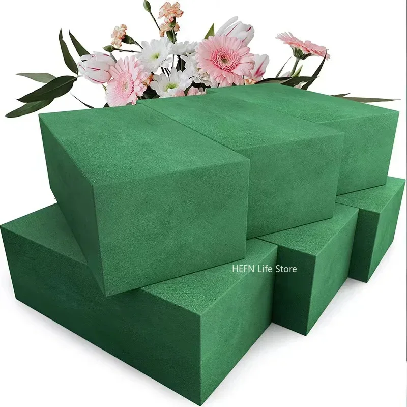 Kvetinové penové bloky pre aranžmány čerstvých kvetov, suchú a mokrú penu pre umelé alebo čerstvé, 1pc