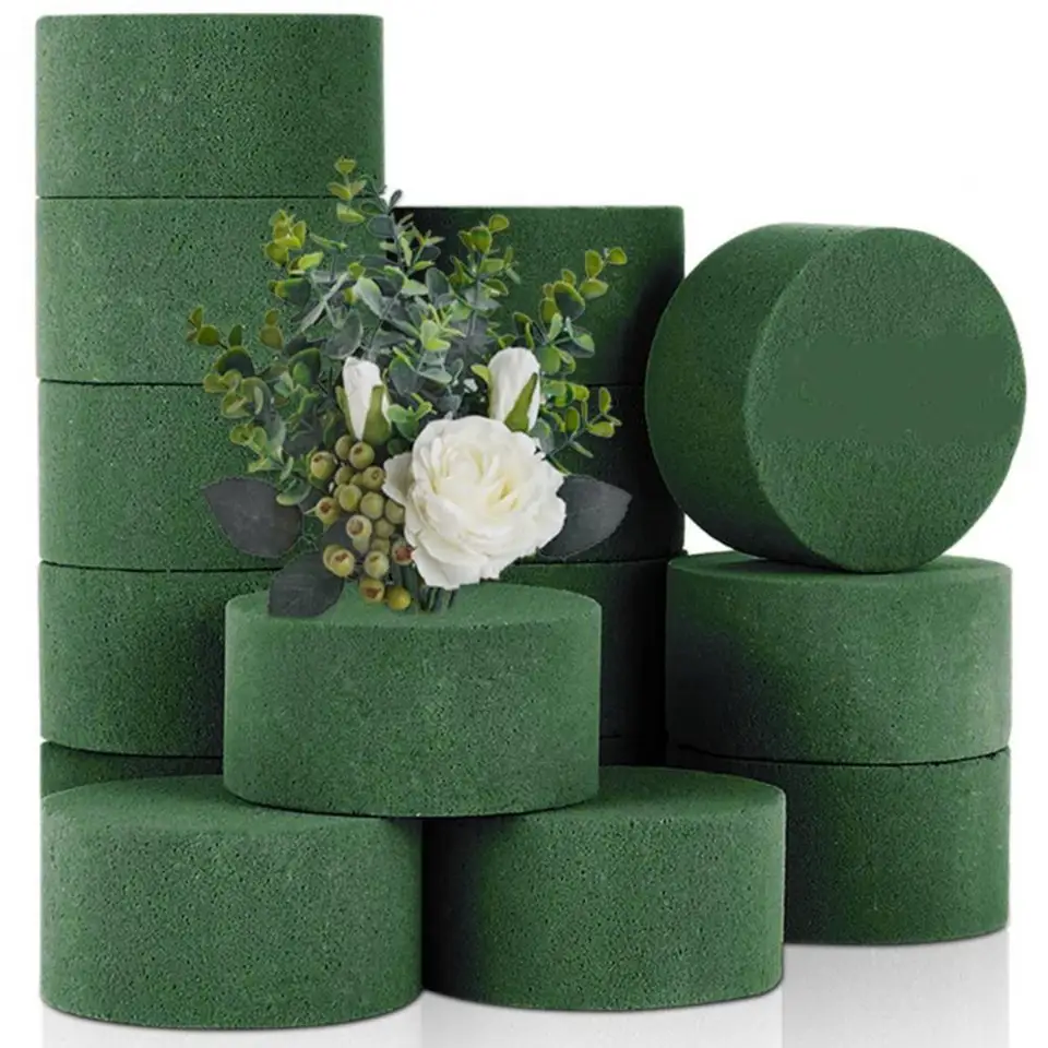 Kvetinový penový blok vysoko absorbujúci mäkký udržiavajte vlhkosť všestranná kvetinová pena Block DIY Craft Floral Arandement Garden Supplies