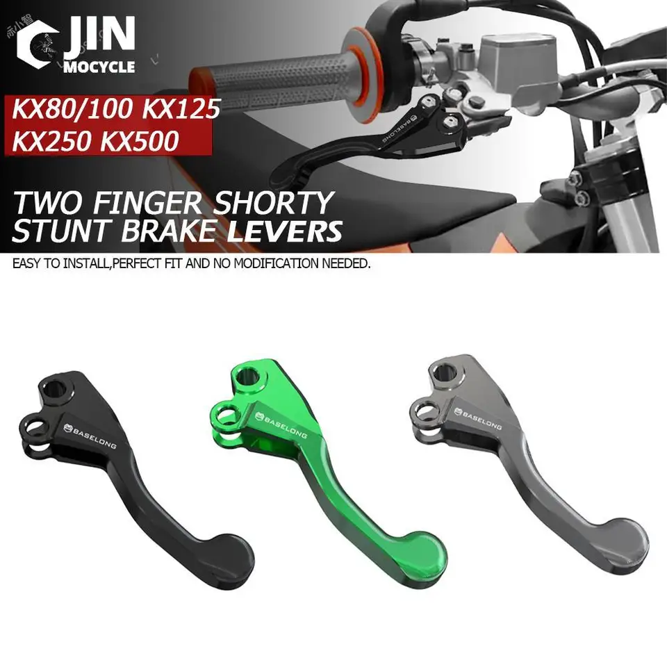 KX 80/100/125/250 KX500 pre Kawasaki KX100 1997 1998 1999 CNC Hliník nové motocyklové príslušenstvo Two Finger Shorty Brzdenie páky