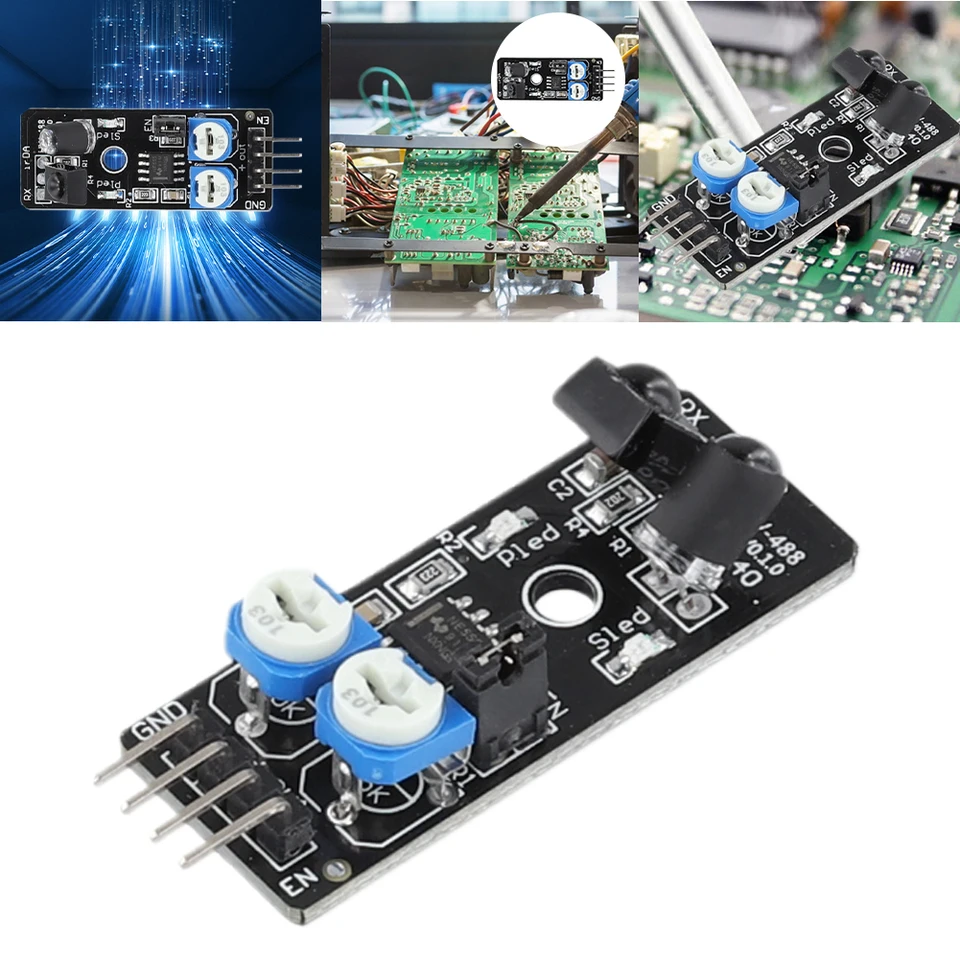 KY-032 Infračervená prekážka Senzor vyhýbania sa DC3.3-5V fotoelektrický spínač diaľkového infračerveného senzora pre robot inteligentného auta DIY