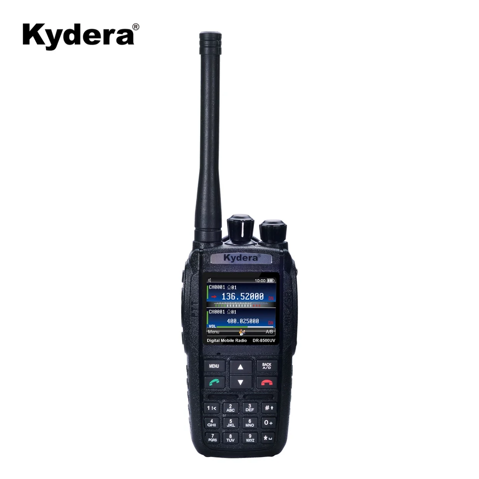 Kydera Dual Band DMR Digital Two Way Radio VHF UHF Walkie Talkie s textovými správami