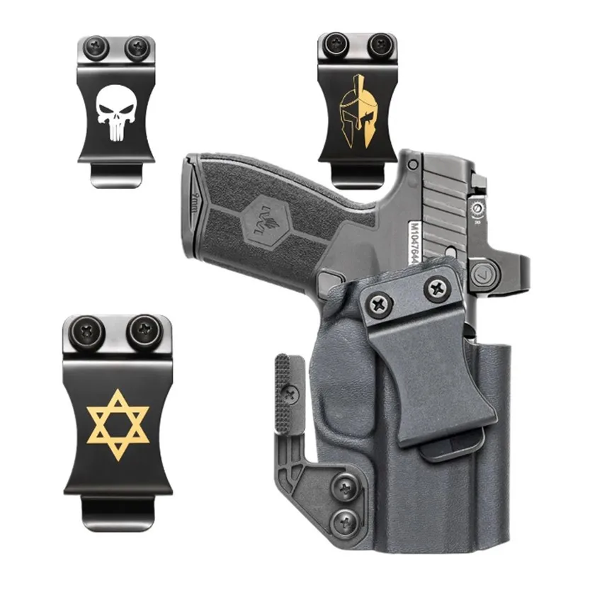 Kydex interné skryté nosenie puzdra IWB pre Iwi Masada Slim 9mm Mag Magazine Holder kovový kovový pás Clip Claw Claw