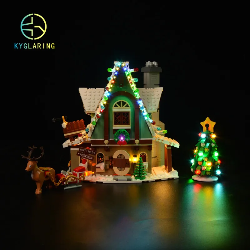Kyglaring LED Light Kit pre Winter Village 10275 Elf Club House (nezahrnutá súprava blokov)
