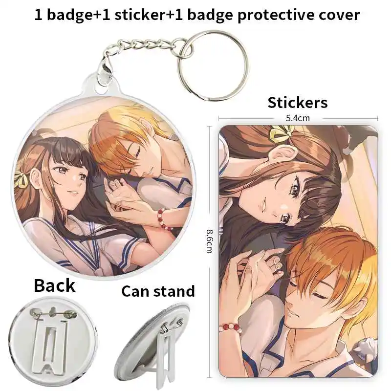 Kyo Sohma Anime Character Odznak brošňa Brošňa periférne Periférne kolíky Prispôsobenie Personalizácie Personalizácie personalizácie