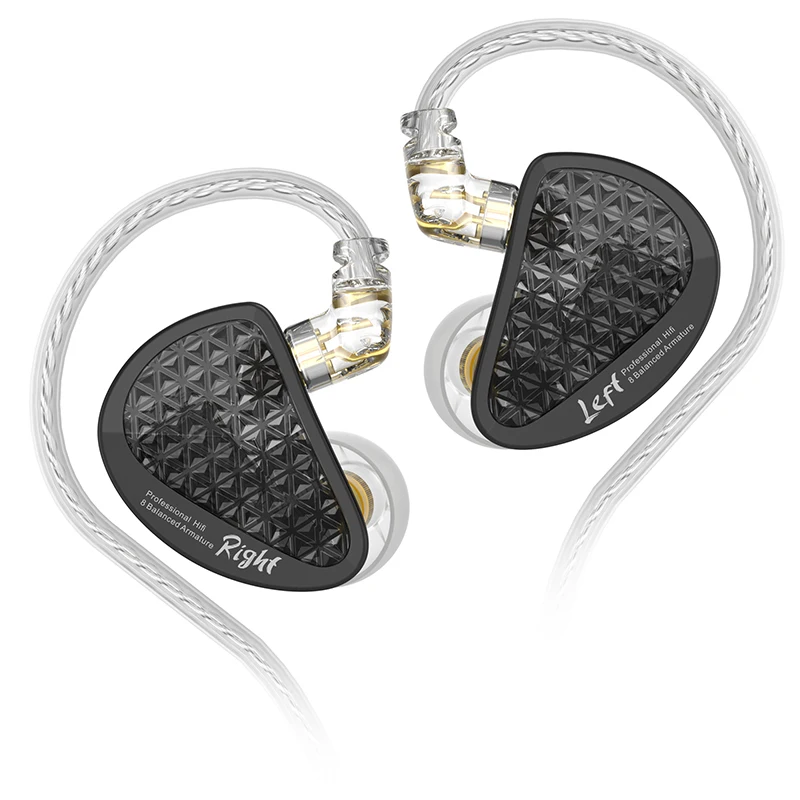 KZ AS16 PRO V slúchadlách uší 16BA Vyvážená armatúra Hifi bass monitor slúchadlá slúchadlá hluku, ktoré sa zaoberajú slúchadlámi Sport Sport Headset