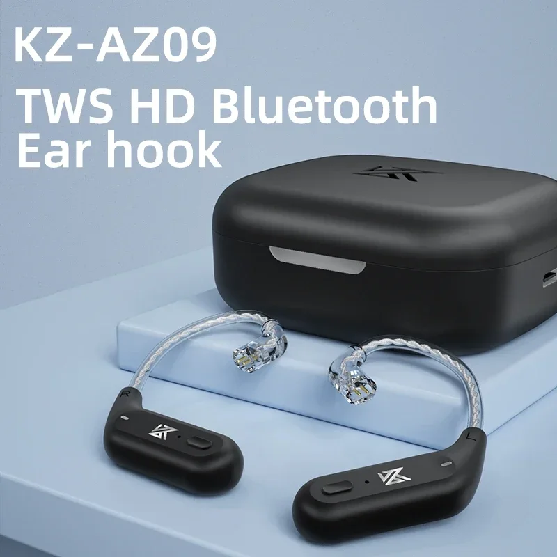 KZ AZ09 HD Bluetooth 5.2 Bezdrôtové slúchadlá aktualizujte kábel náhlavnej súpravy HIFI HIFI s nabíjacím puzdrom KZ EDXPRO ZSNPRO ZS10PRO