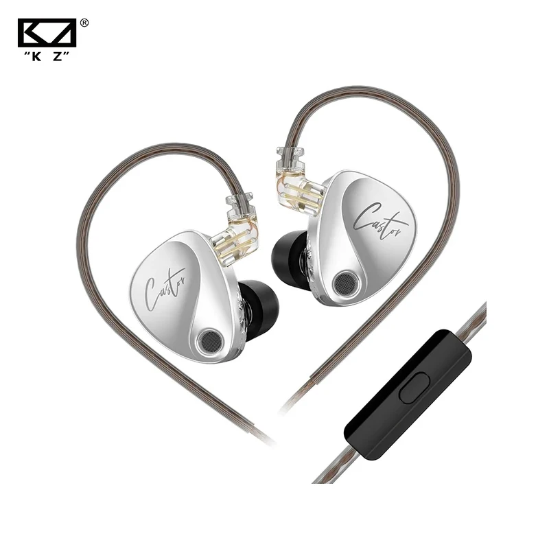 KZ Castor káblové slúchadlá slúchadlá Harman Vylepšené basové hifi slúchadlá duálny dynamický vodič High-end laditeľná basová vyvážená armatúra
