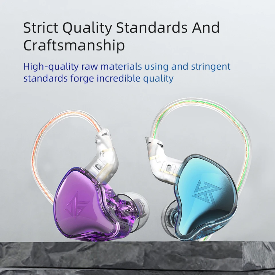 KZ EDC In-Ear 3,5 mm káblové slúchadlá HIFI hluk, ktorý potláča športové hudobné herné monitory na slúchadlách s mikrofónovými slúchadlami