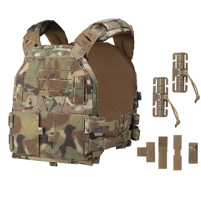 KZ Tactical Plate Nosič nízko-profil rýchle uvoľňovanie lovecká vesta Molle Outdoor Combat Body Airsoft Airsoft Gear