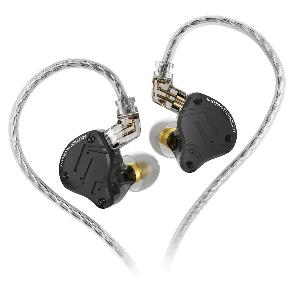 KZ ZS10 PRO X HIFI BASS BASS Hybrid Hybrid do uší slúchadlá Sport hluk, ktorý potvrdzuje slúchadlá headset