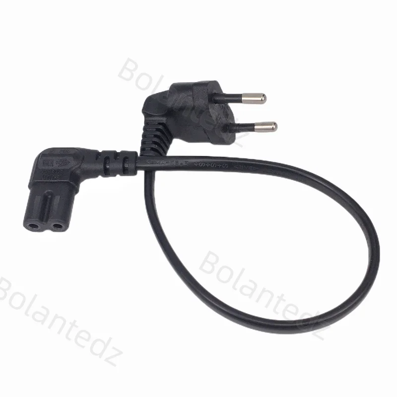 Kábel káblového kábla napájania 2 pin hrot EÚ 1,5 m naklonený na IEC C7 Obrázok 8 napájací kábel pre kameru prenosného televízora LED na prepojenie Samsung