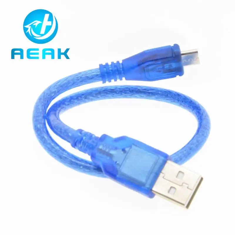 Kábel micro USB pre Arduino s Due R3 D1 Mini Nodemcu V3 TP4056 18650 doska 30 cm
