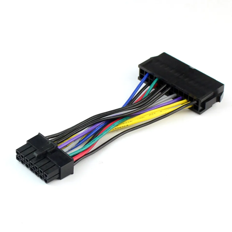 Kábel napájacieho kábla 18awg drôt ATX 24 PIN až 14 -PIN adaptérový kábel pre Lenovo IBM Dell Q77 B75 A75 Q75 Základná doska F20812