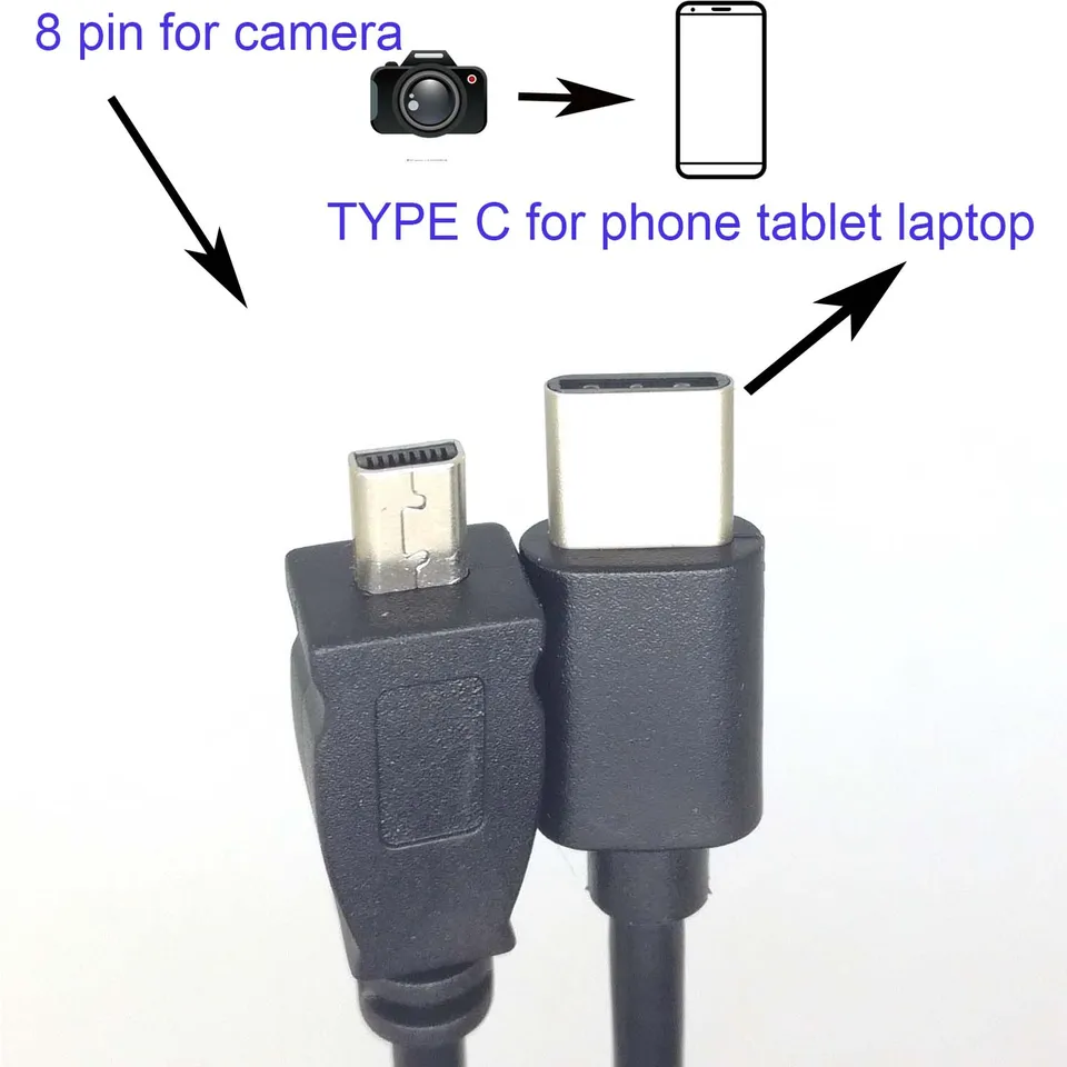 Kábel typu C OTG pre Olympus CB-USB7 Smart VR- X-880-890-895-905-915-930-925-935