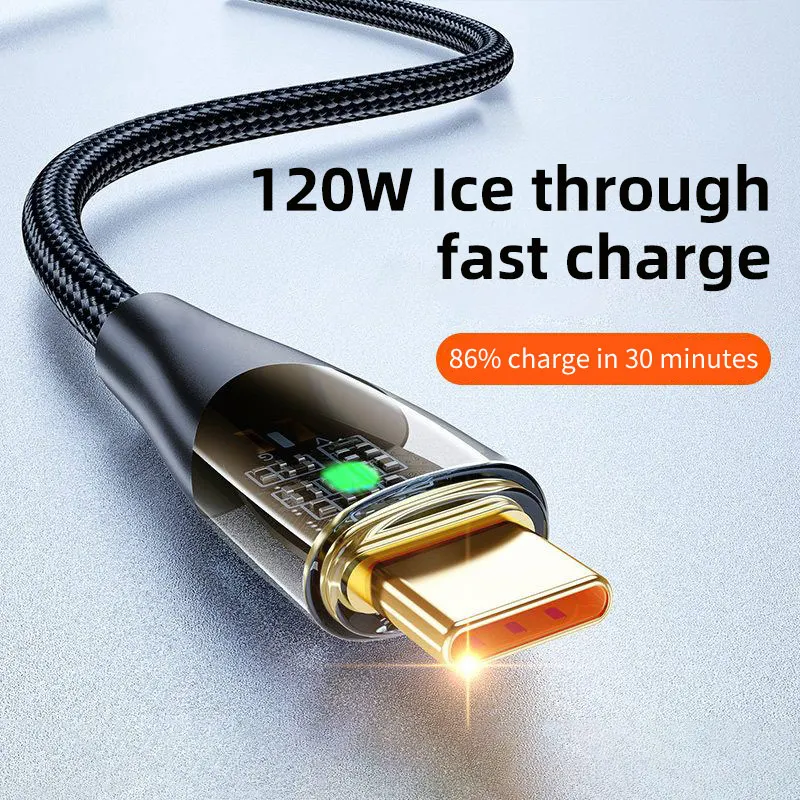 Kábel typu C typu C super rýchle nabíjanie USB kábel 1m/1,5 m/2m 6A nabíjačku na nabíjačku pre Xiaomi Huawei Samsung OnePlus USB C Dátový kábel